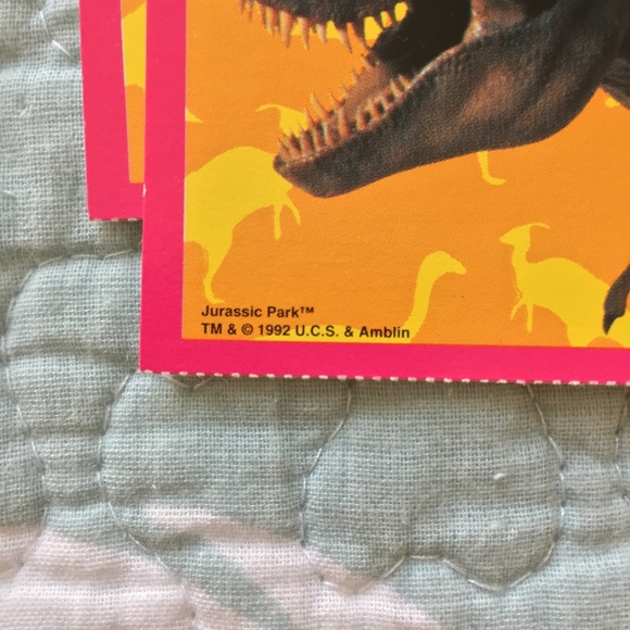 Vintage 1990’s Jurassic Park Valentines Cards - Picture 8 of 8
